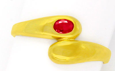 Foto 1 - Eleganter Gelbgold-Ring, Traumhafter Rubin! Gelegenheit, S0899
